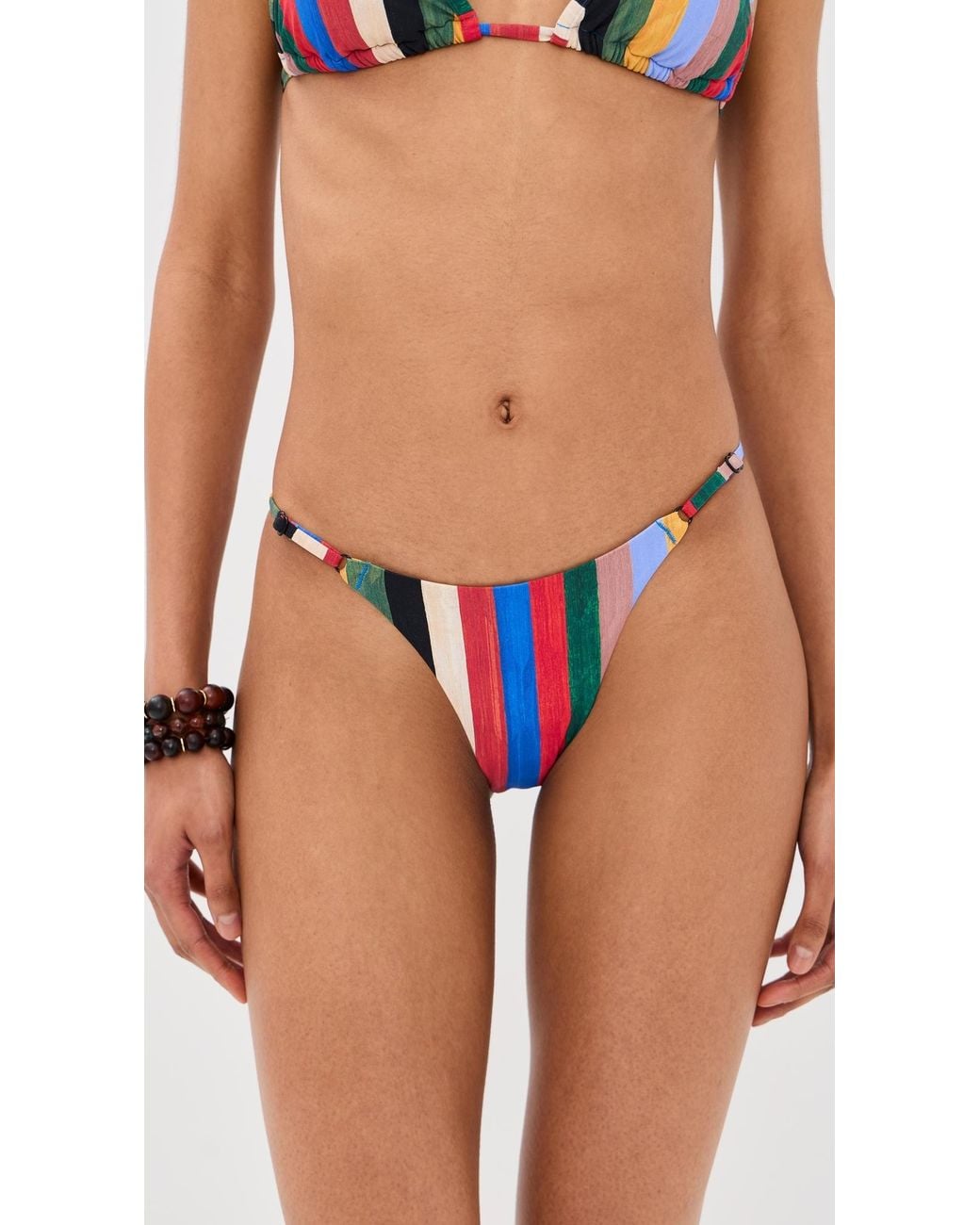 Staud Blue Sisley Bikini Bottoms