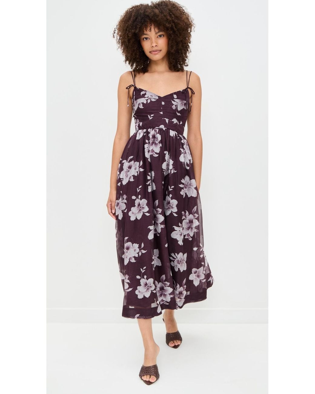 knee length dresses for ladies Free People Forever Time Dress Blue/Black Combo Large main image 1