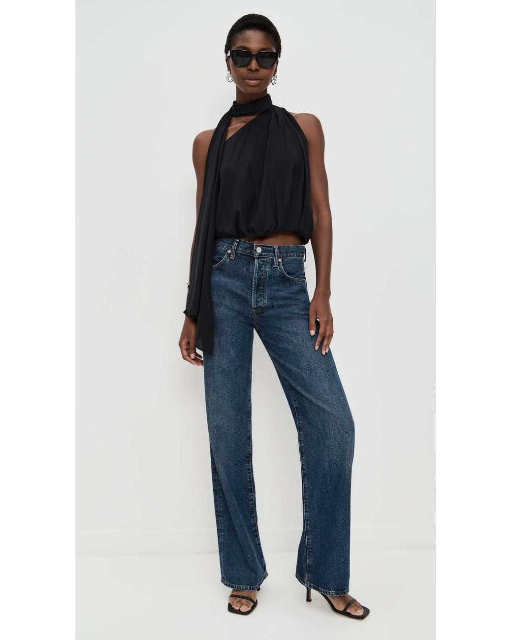A.L.C. Black A. L.C. Celeste Top