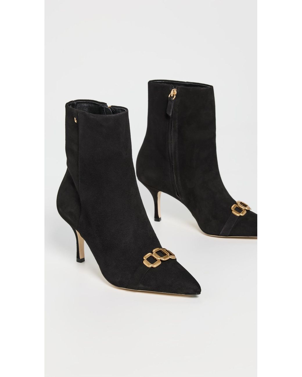 Larroude Black Mini Kate Boots