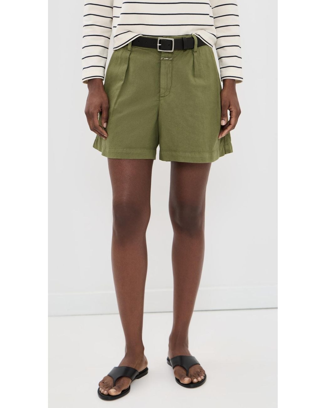 Closed Green Revyl Twill Shorts