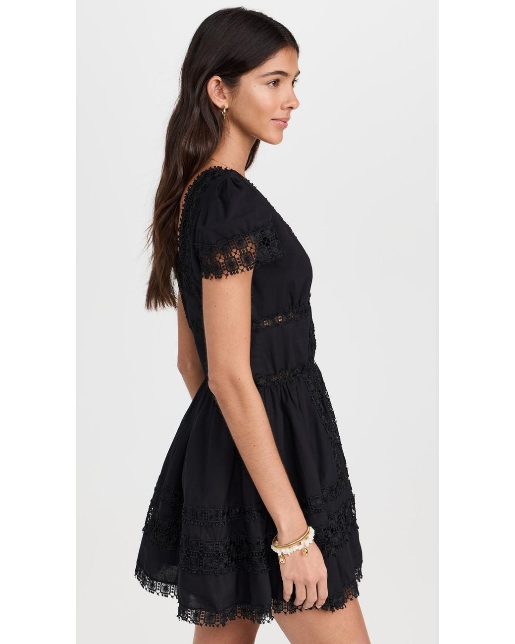 Peixoto Black Piper Mini Dress