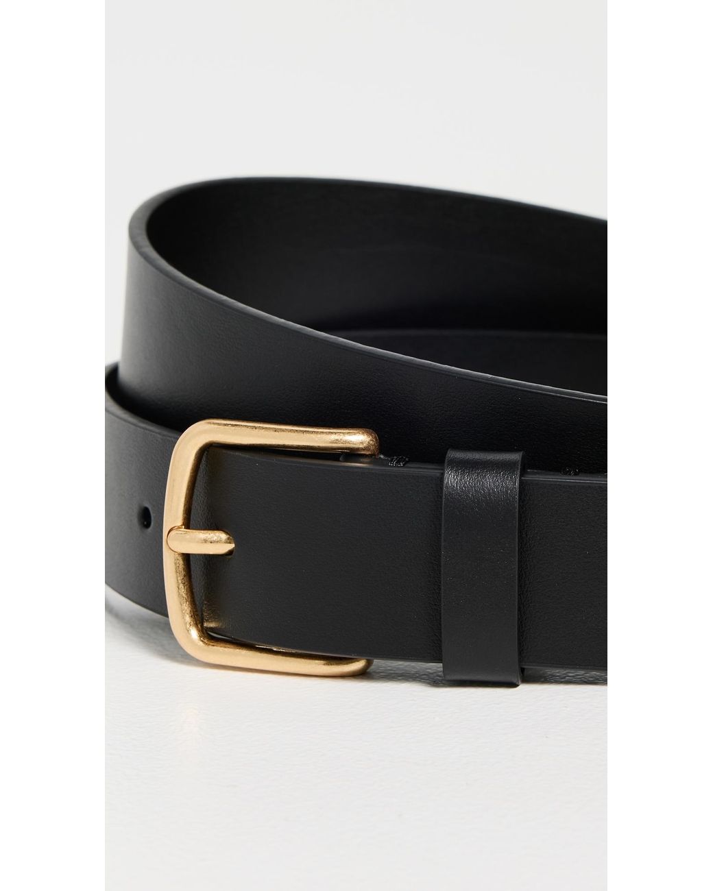 Vince Black Flat Belt