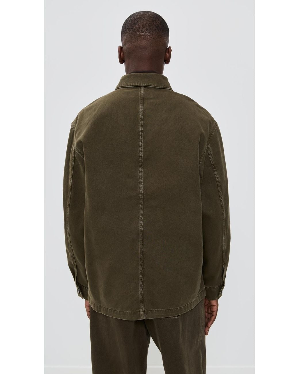 Lemaire Workwear Overshirt in Brown for Men | Lyst
