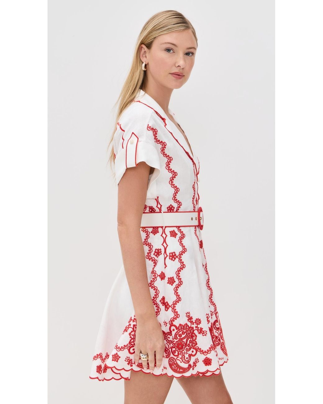 Zimmermann Lucky Embroidered Mini Dress | Lyst