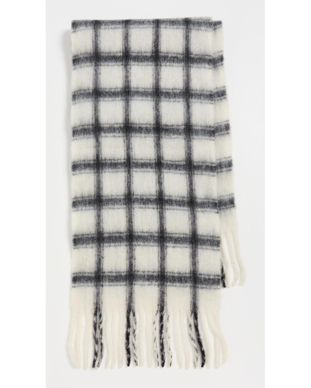 Hat Attack Black Warm Window Plaid Scarf