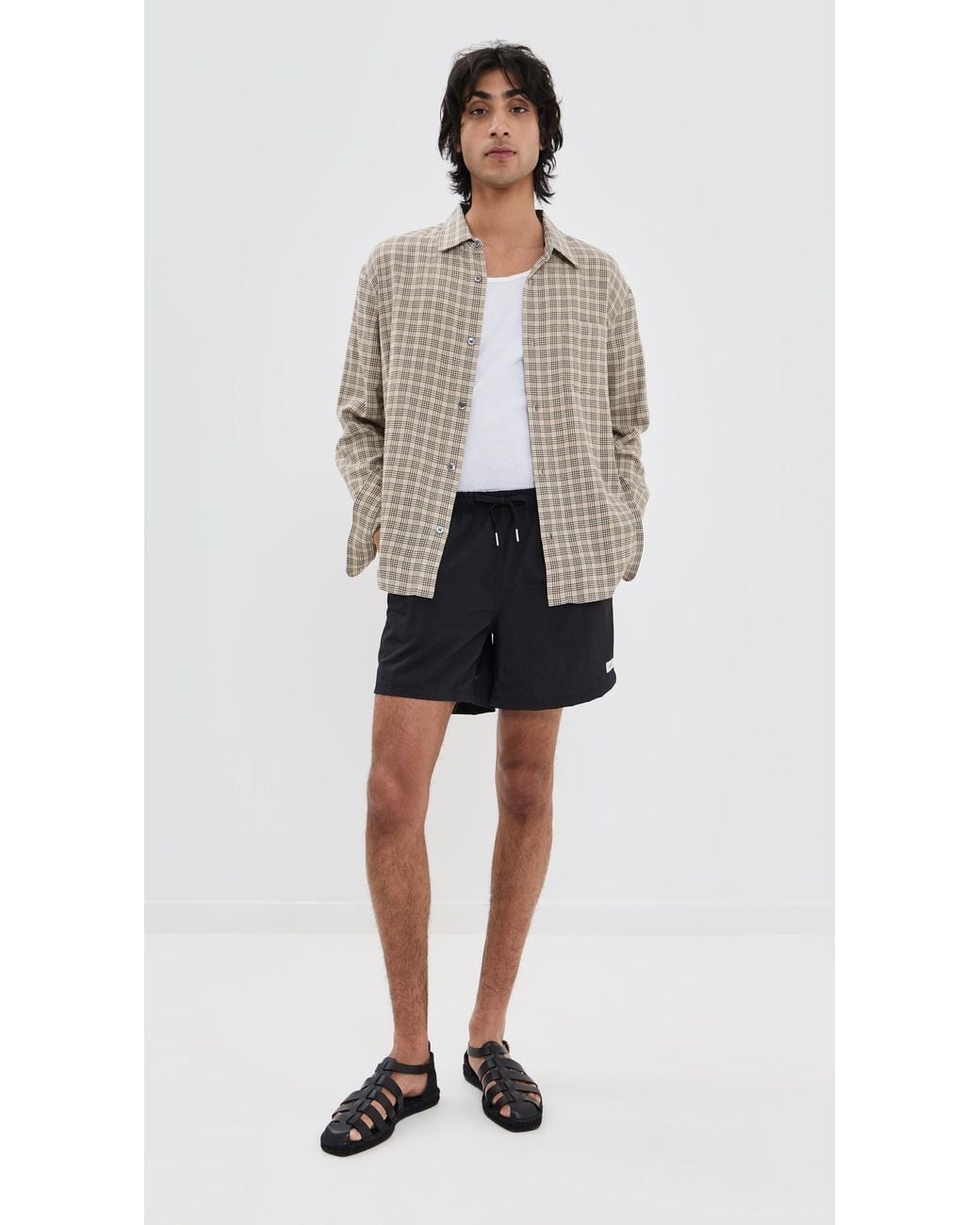 Bather Black Solid Swim Trunks 5 for men