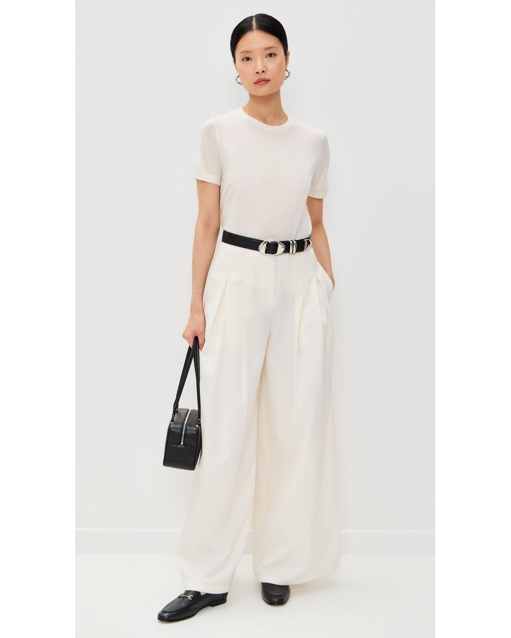 Theory White Basic Tee