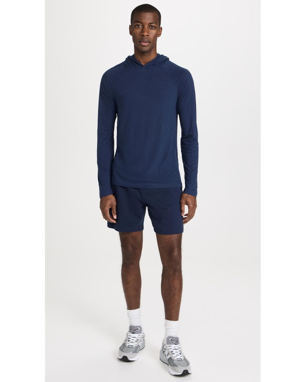 Alo Yoga Core Hooded Runner in Blue for Men | Lyst