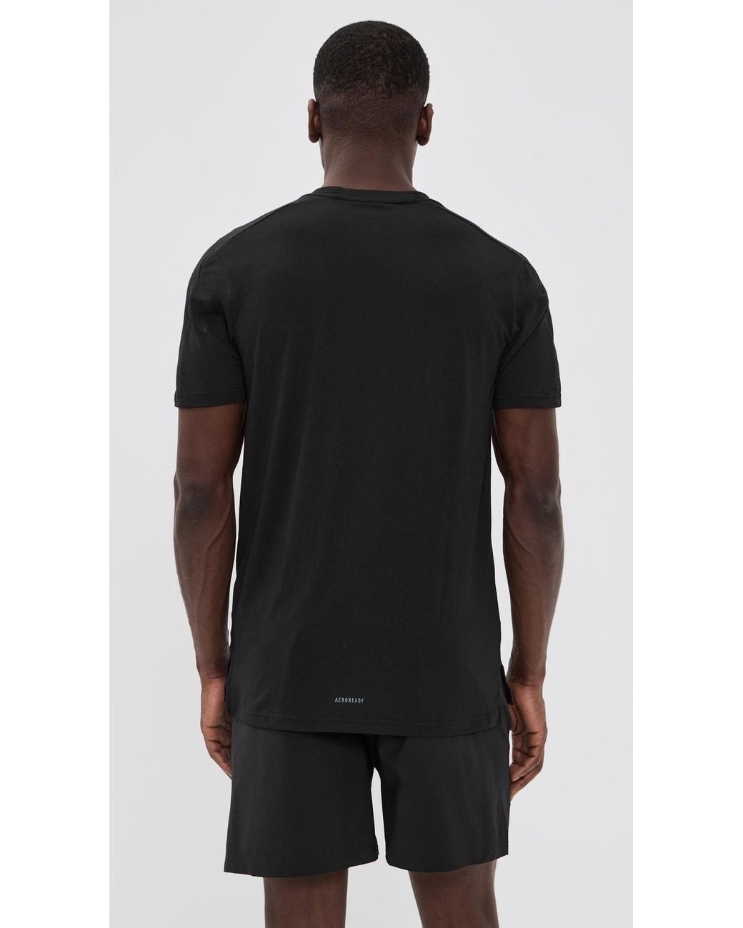 Adidas Black Designed For Training Workout Tee for men