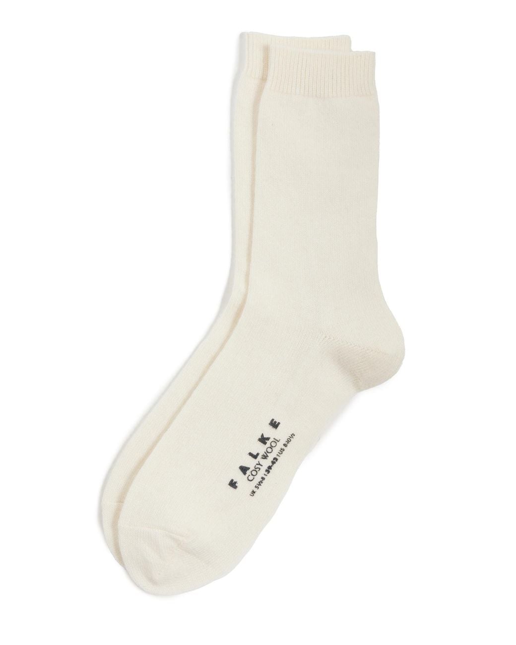 Falke White Cozy Wool Socks Off