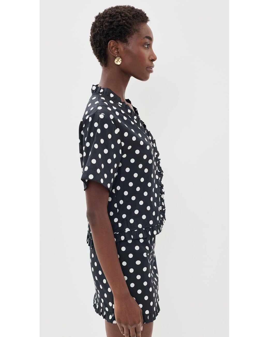 Vrg Grl Black Piper Top