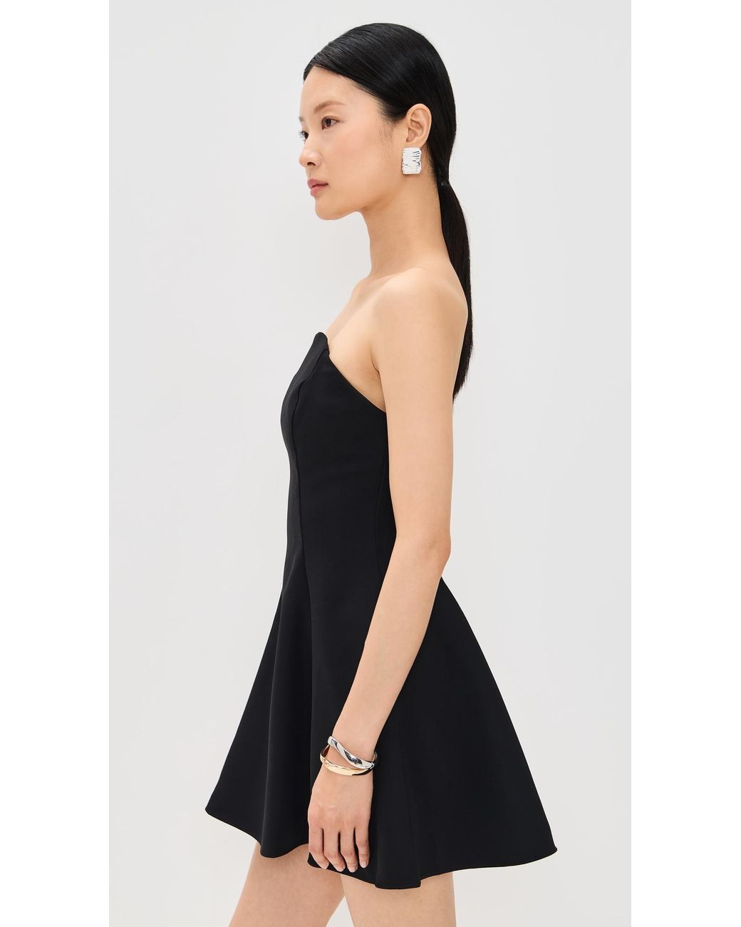 princess polly baby blue dress Amanda Uprichard Women's Black Bowery Dress