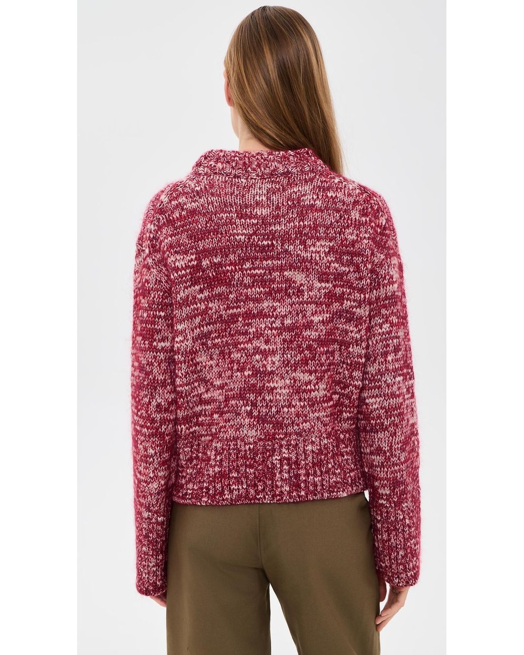 Rag & Bone Red Marlee Crew Sweater