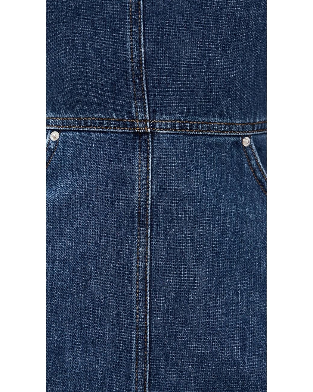 ALIGNE Waterlily Denim Midi Dress in Blue | Lyst