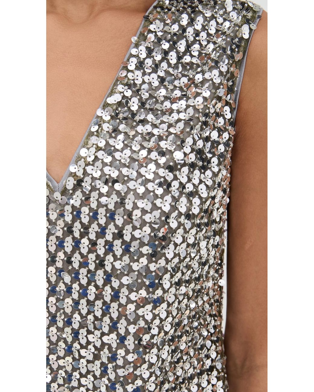 Simon Miller Fountain Sequin Dress in White | Lyst