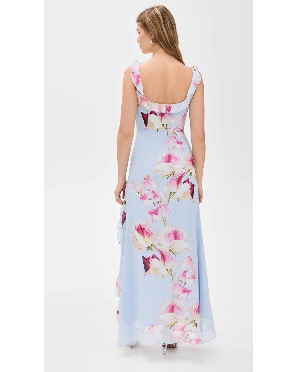 chinese dress ladies Aniyah | Black High-Neck Maxi Dress with Ruched Detailing