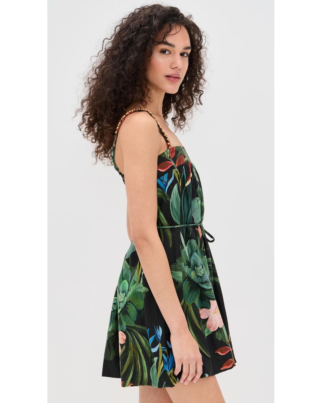 FARM Rio Sleeveless Mini Dress in Green | Lyst