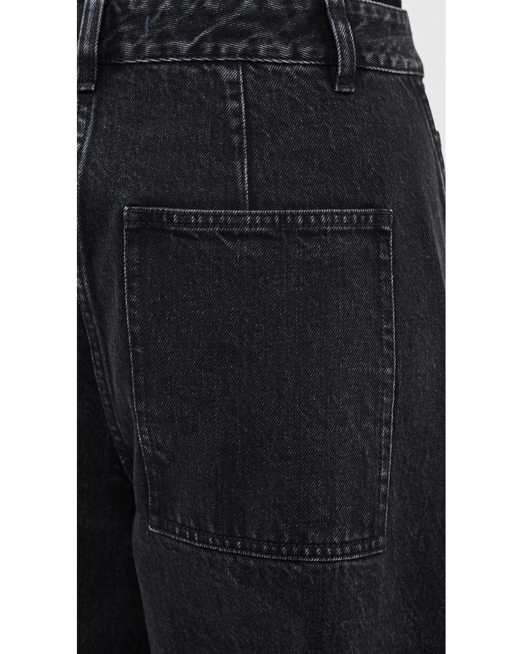 Tibi Black Sid Barrel Jeans