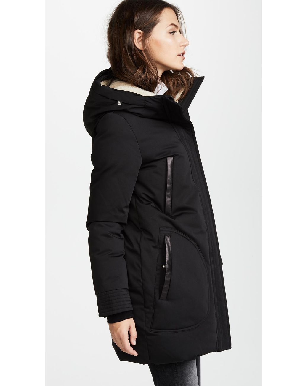 SOIA KYO Saundra Parka in Black Lyst