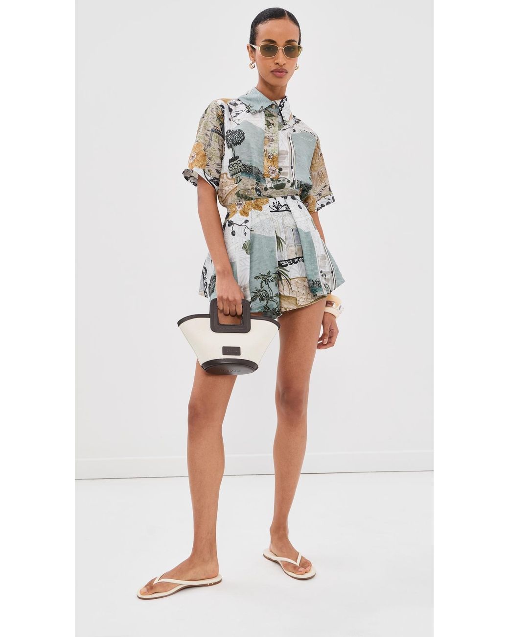Isla & White Multicolor Sol Top