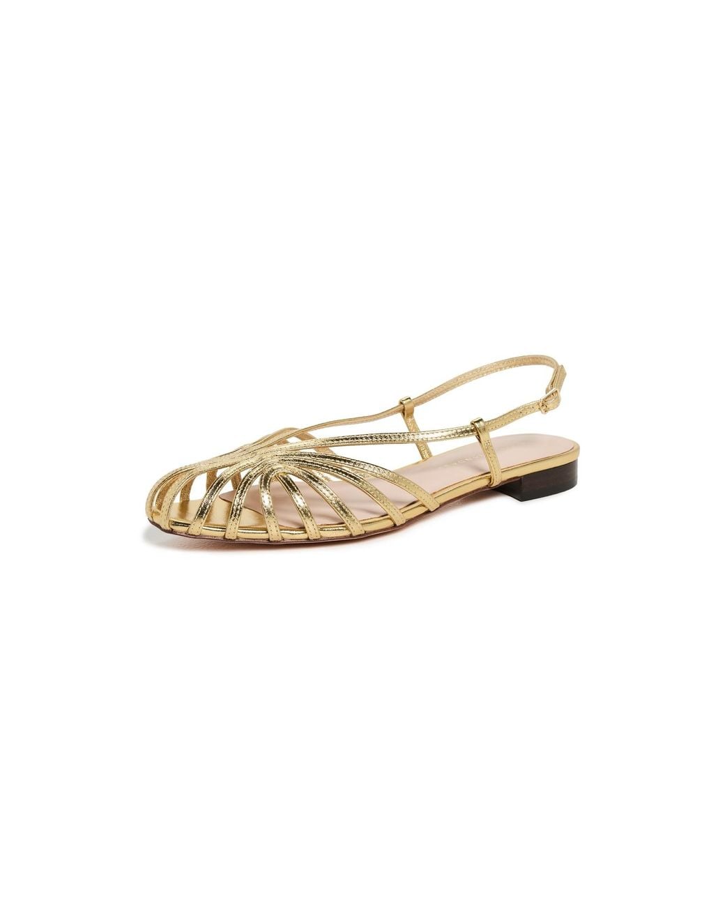 Loeffler Randall Metallic Devon Lattice Slingback Sandals