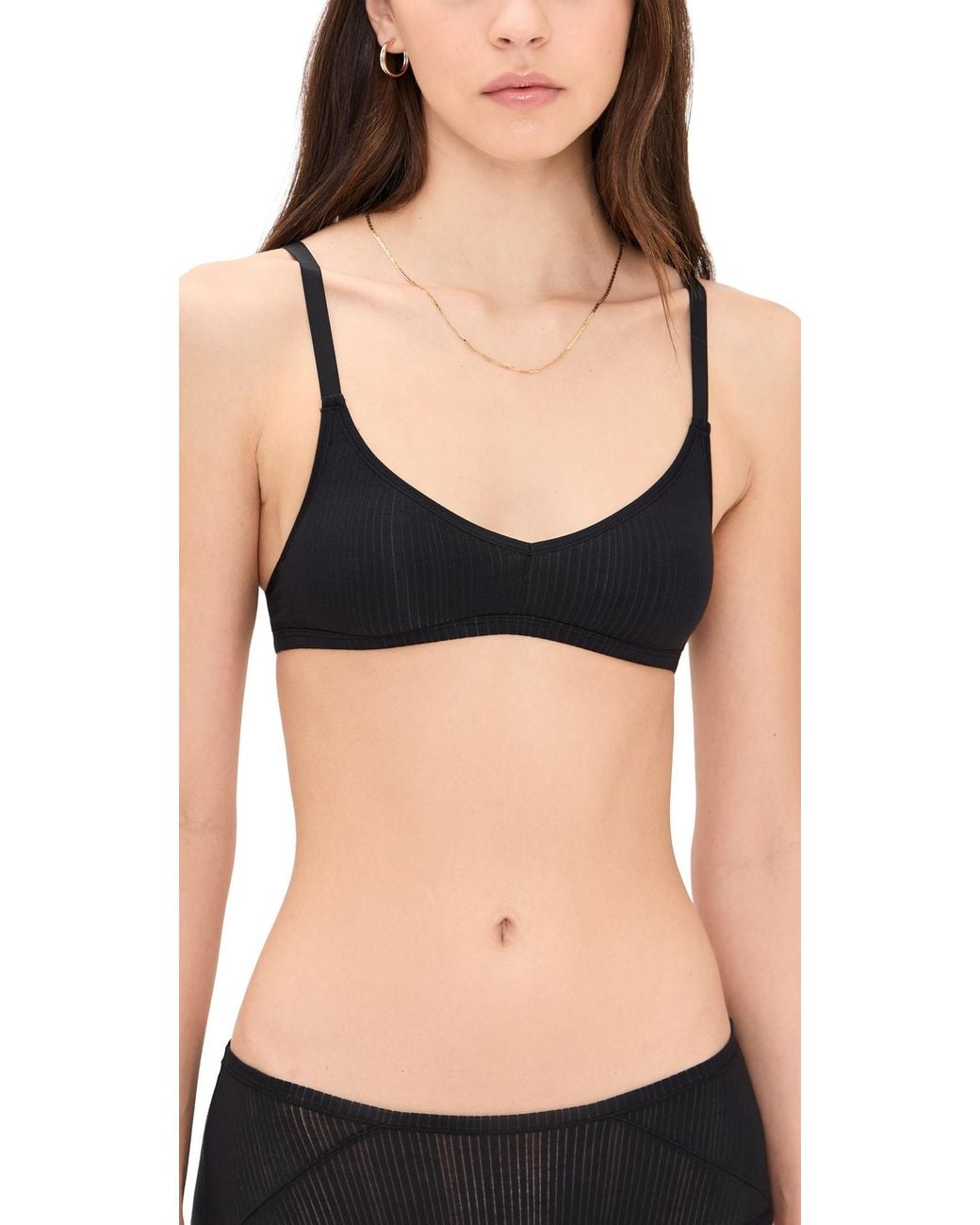 NEGATIVE Black Whipped Non-Wire Bra