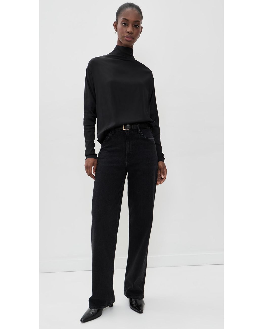 Agolde Black Bryony Top
