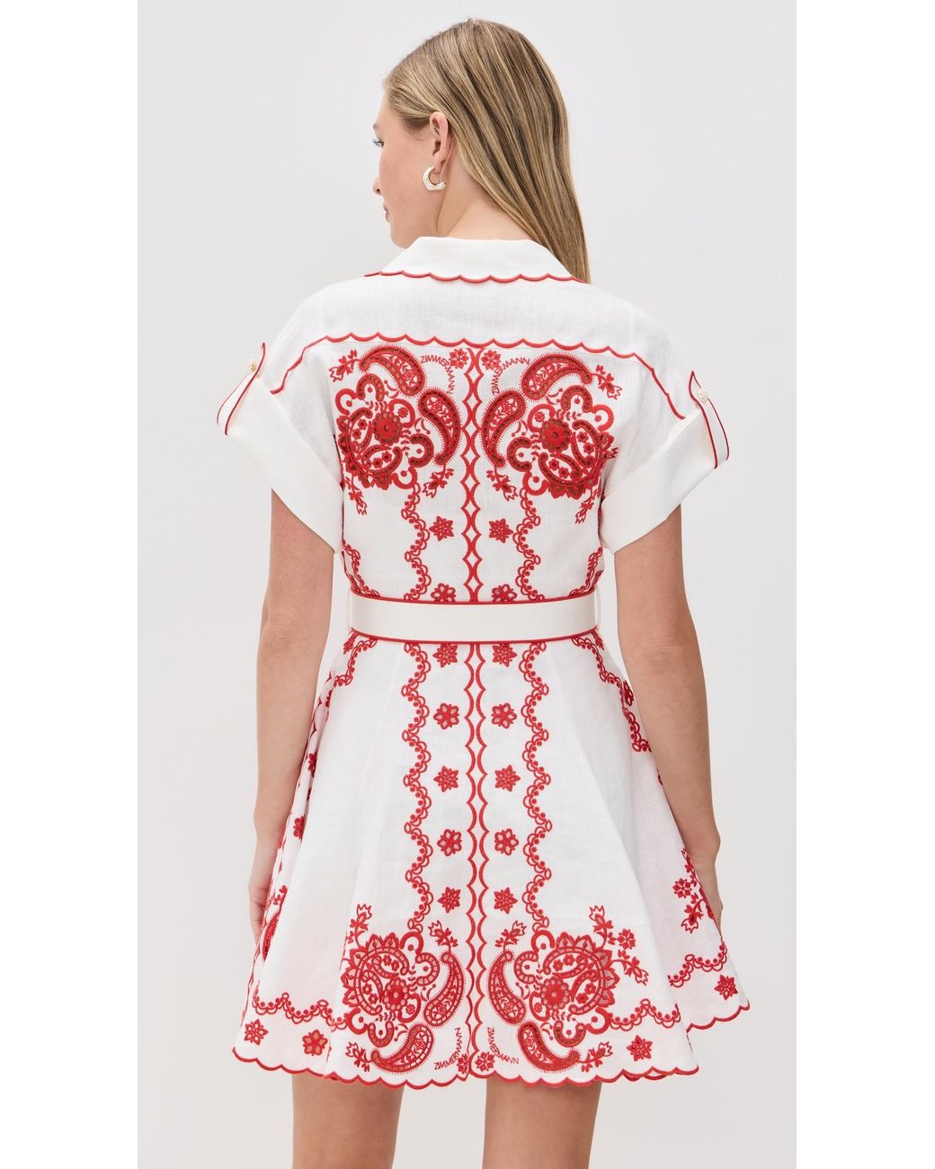 Zimmermann Lucky Embroidered Mini Dress | Lyst