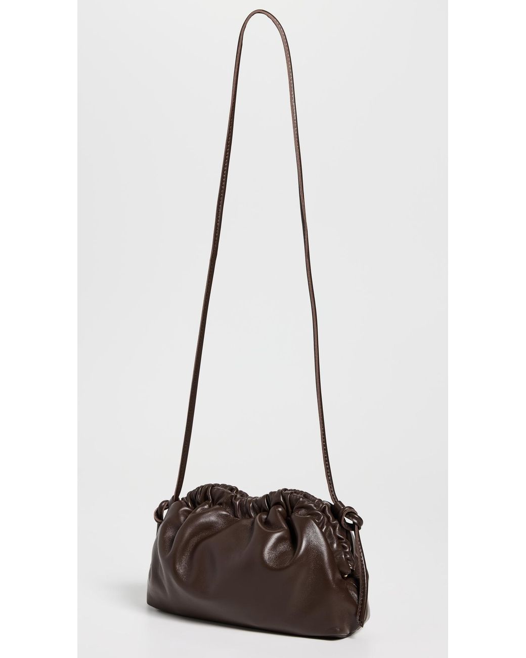 Mansur Gavriel Brown Mini Cloud Clutch