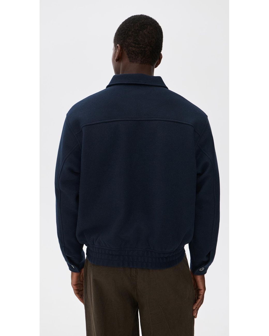 Obey Blue Ledger Blouson Jacket for men