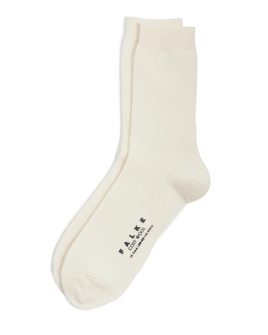 Falke White Cozy Wool Socks Off