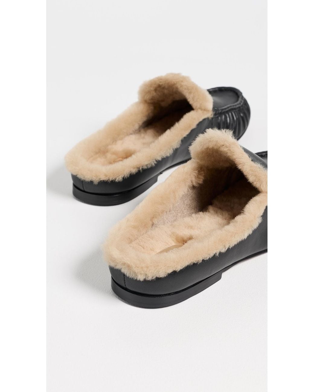 Vince Black Tevin Shearling Mules