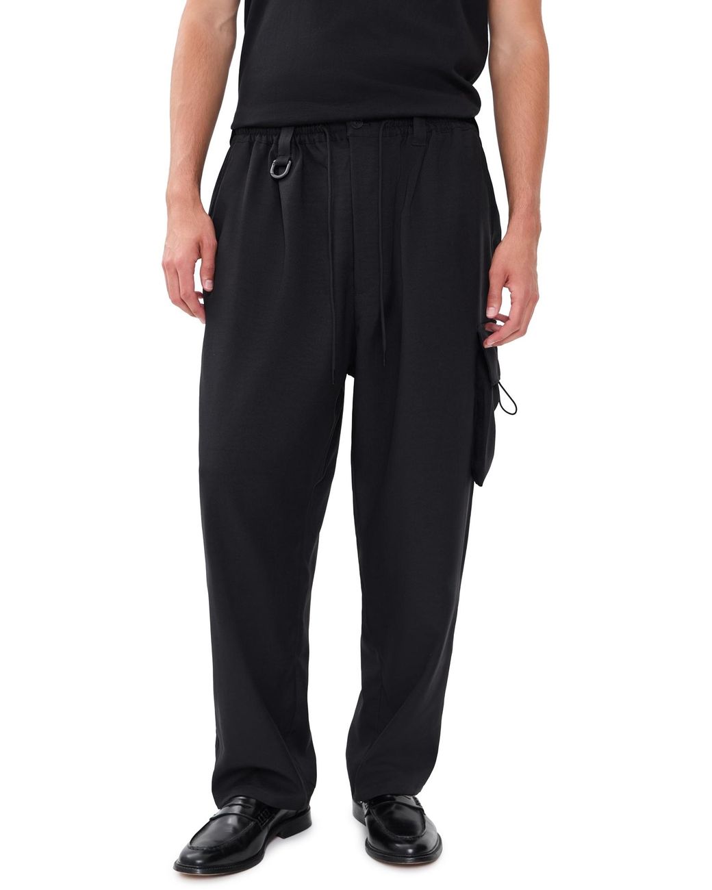 Y-3 Black Cargo Pants for men