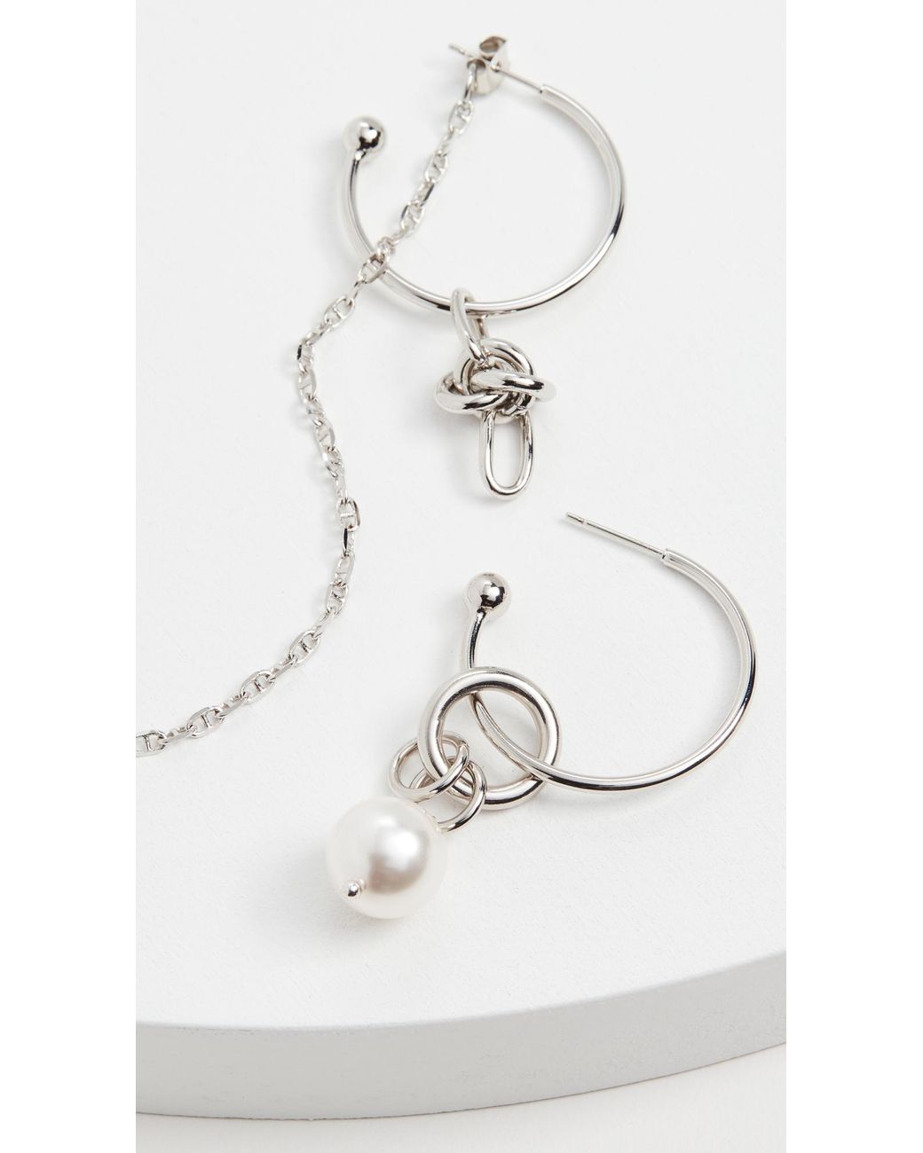 Justine Clenquet Emma Earrings in Silver (Metallic) - Lyst