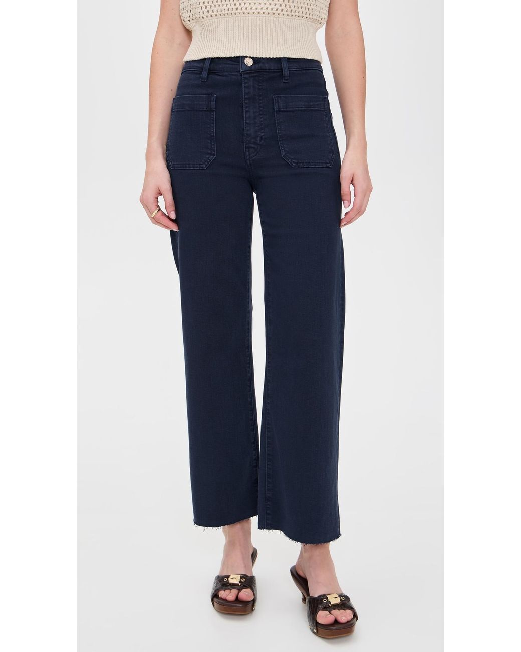 FRAME The Anchor Pants in Blue | Lyst