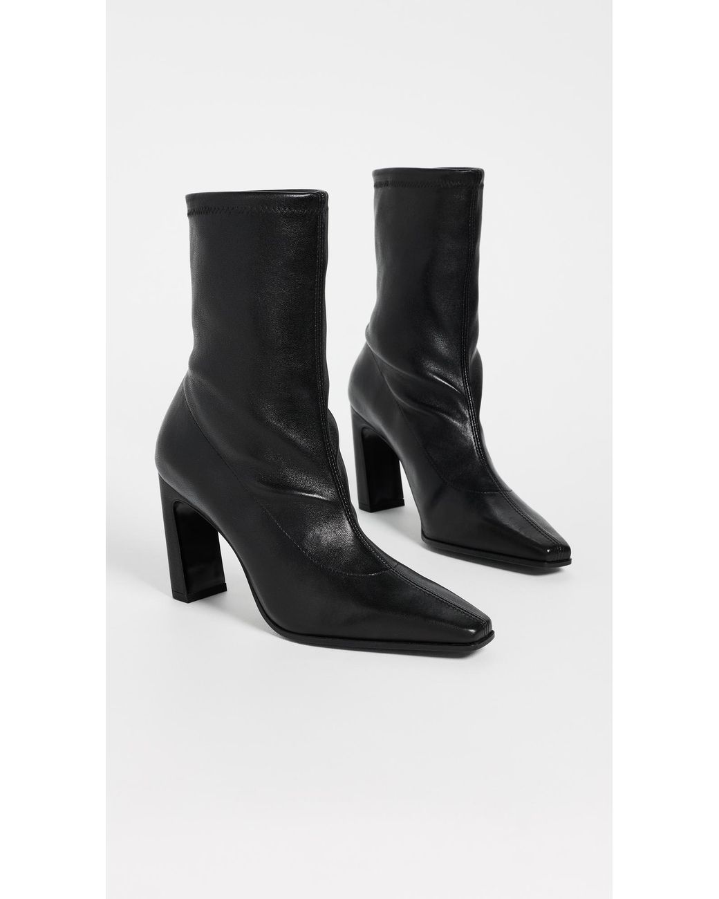 Stuart Weitzman Black Stassi Stretch Booties