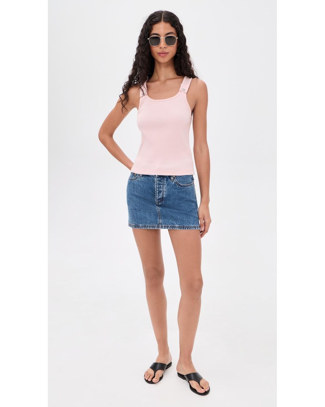 Still Here Pink Snap Tank
