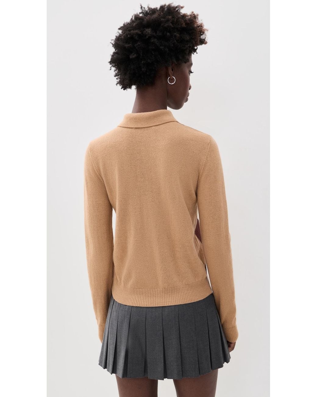 MSGM Black Argyle Sweater