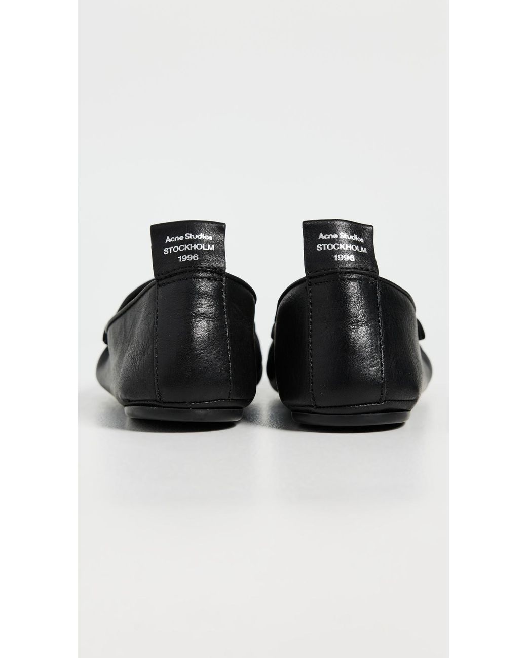 Acne Black Leather Flats