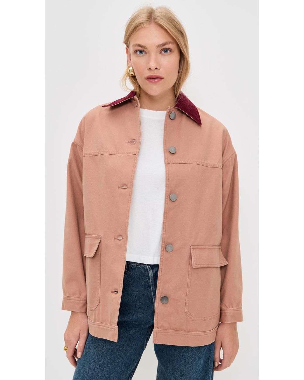 Le Bos Multicolor Dree Mid- Length Oversized Barn Jacket