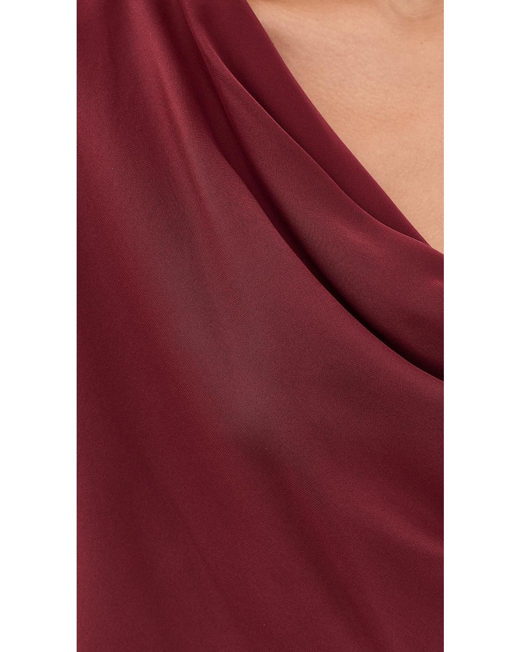 Rag & Bone Red Vinnie Silk Blouse