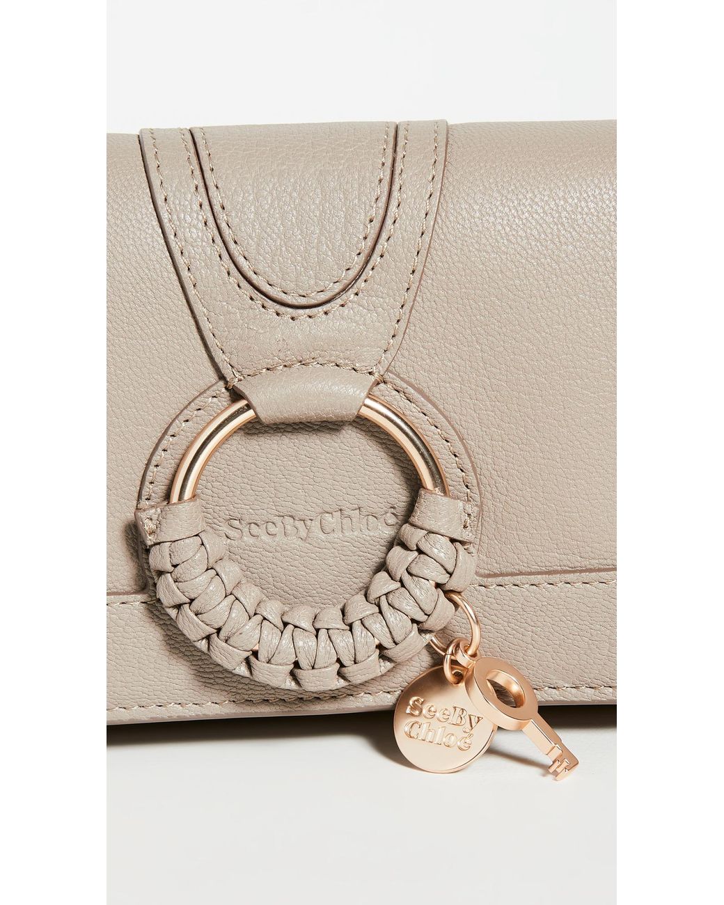 See By Chloé Hana Chain Wallet in Gray | Lyst