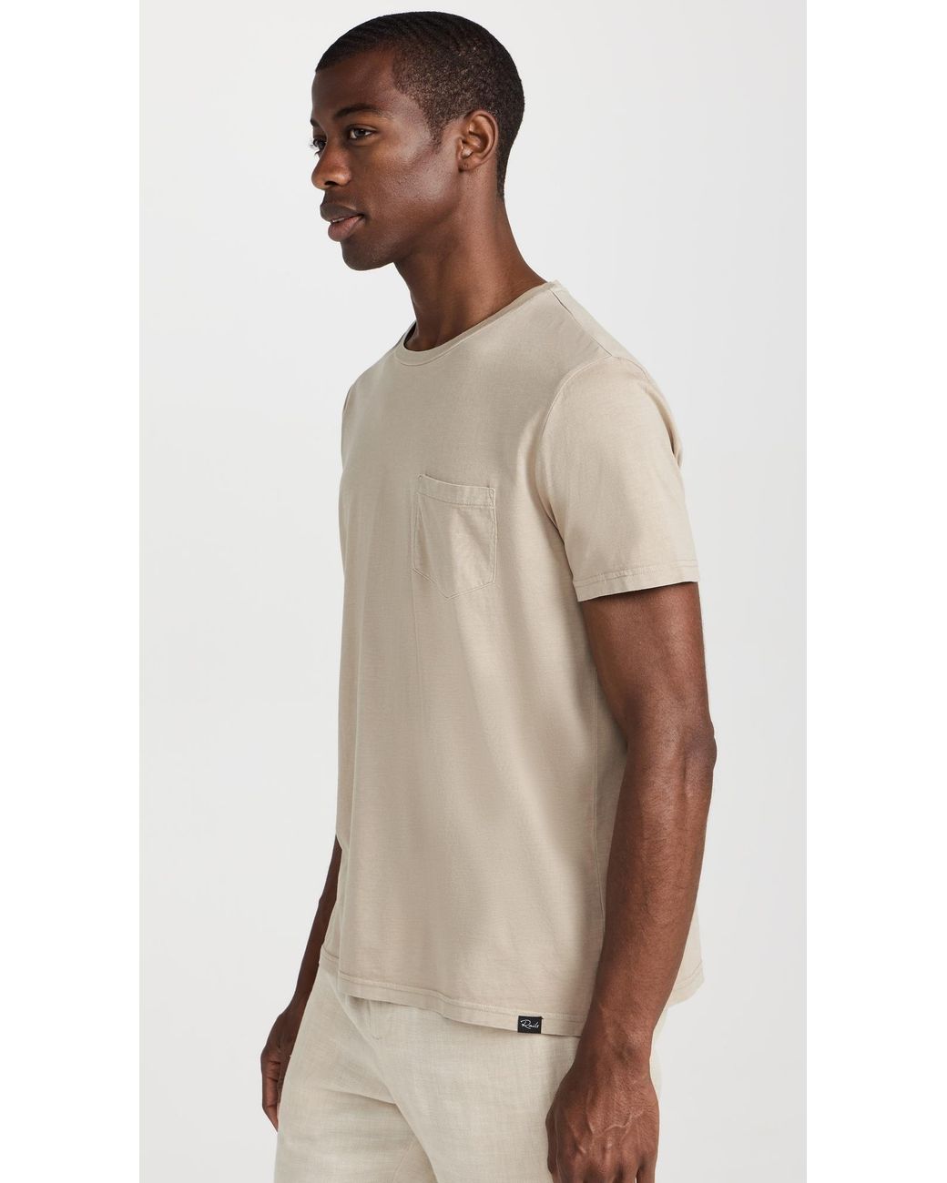 Rails Natural Johnny Pocket Tee for men