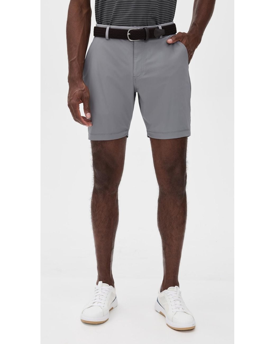 Redvanly Black Hanover Pull On Shorts 7.5 for men