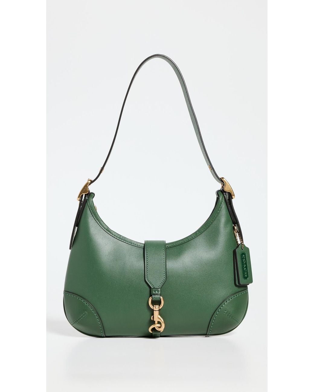 バッグ COACH Hobo Green Signature Half Moon COACH The Originals Hobo Bag in Green | Lyst