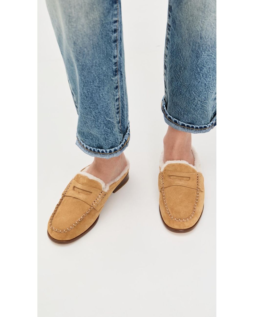 Rag & Bone White Carter Mules