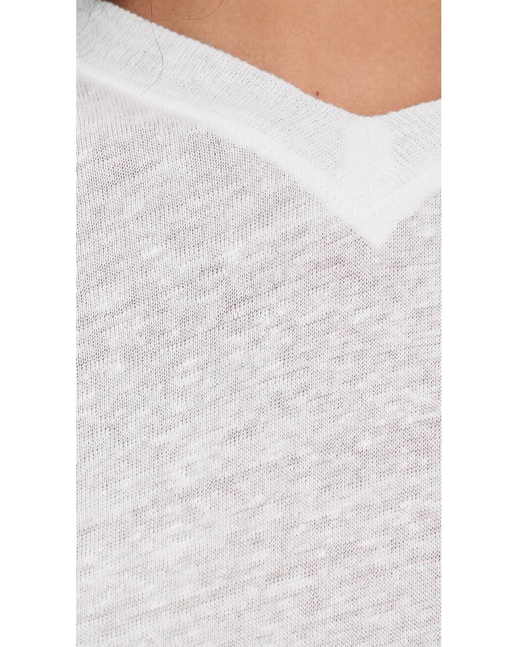 IRO White Selhy Linen Tee