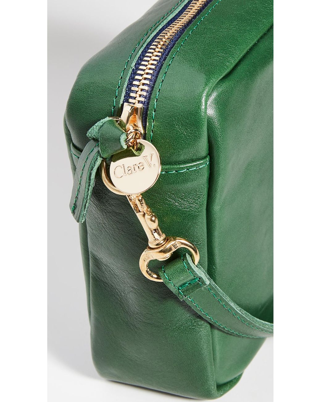 Clare V, Bags, Clare V Green Croc Midi Sac Crossbody Bag Long Short Strap  Euc