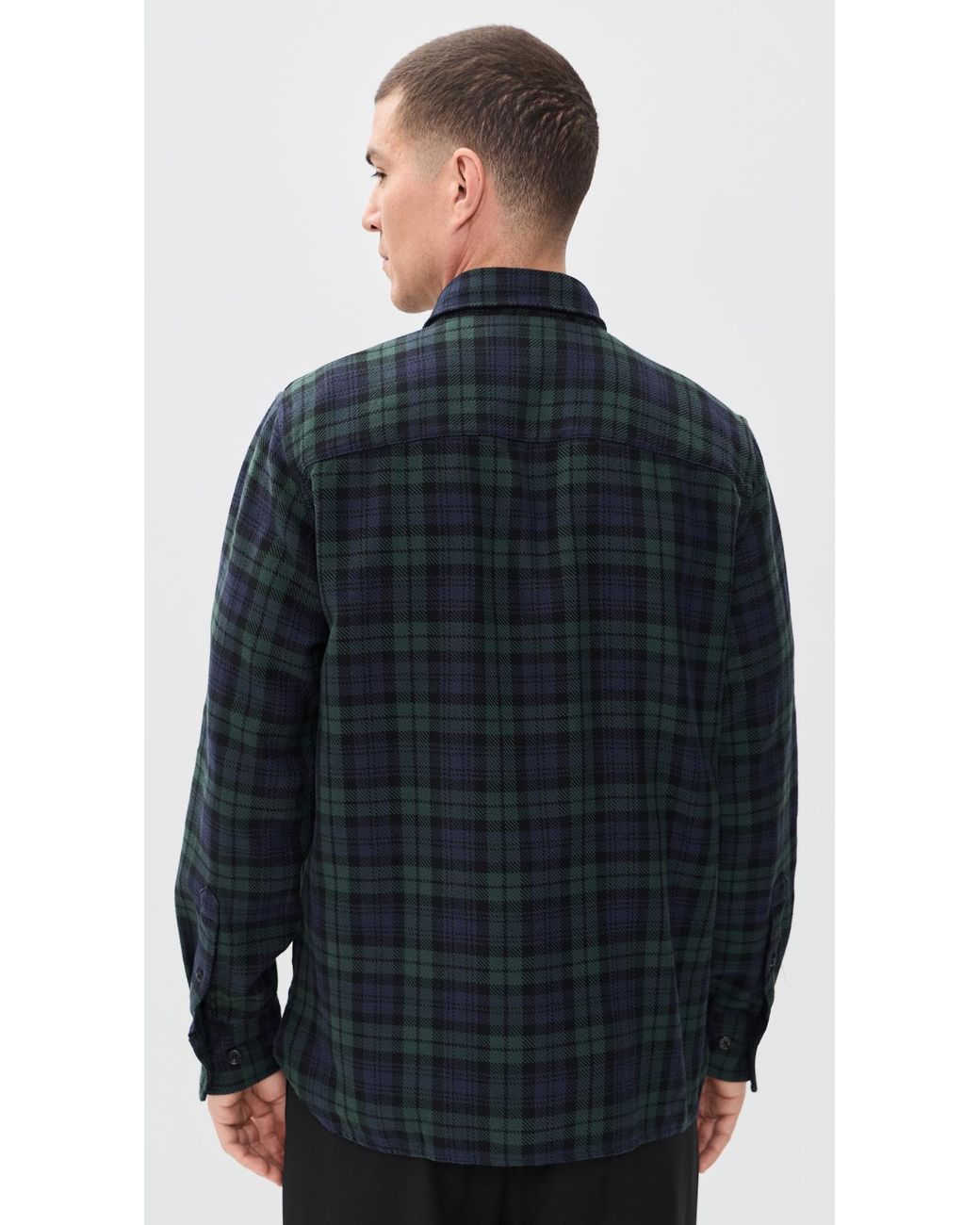 Rag & Bone Blue Cpo Flannel Shacket for men